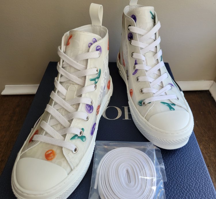 Dior Kenny Scharf B23 High Top Sneakers Size-5 Us 38 Eu