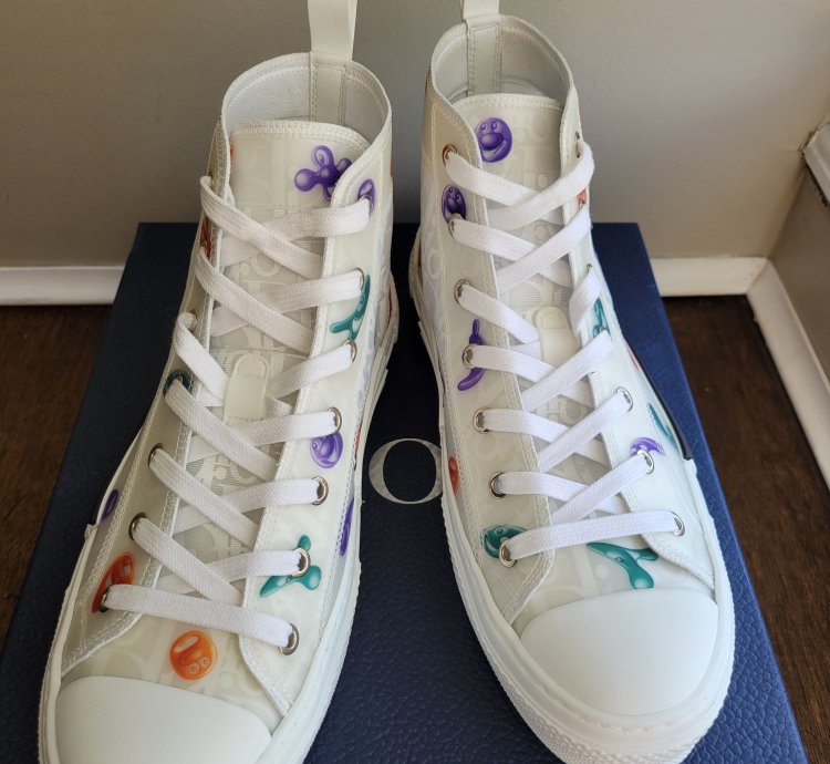 Dior Kenny Scharf B23 High Top Sneakers Size-7 Us 40 Eu