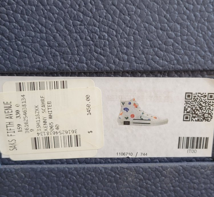 Dior Kenny Scharf B23 High Top Sneakers Size-7 Us 40 Eu