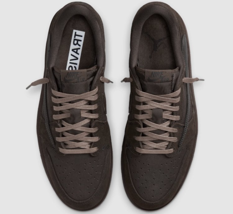 Travis Scott Nike Air Jordan 1 Low Velvet Brown
