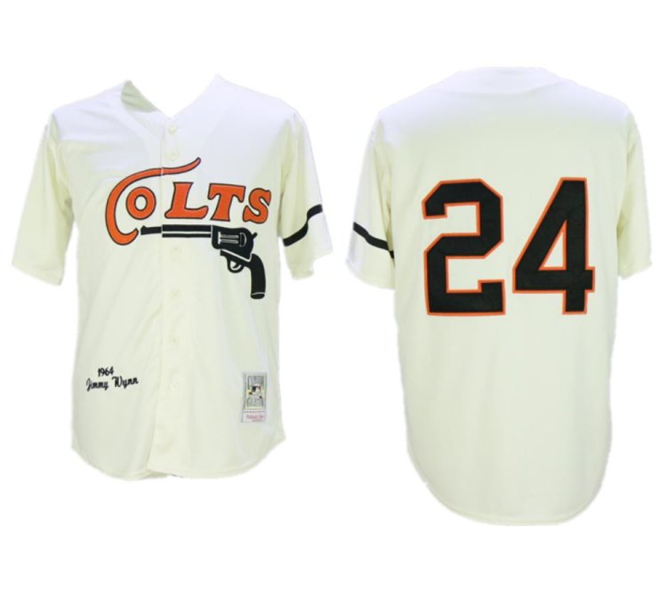 Houston Colts Jimmy Wynn Cream 1964 Throwback Jersey