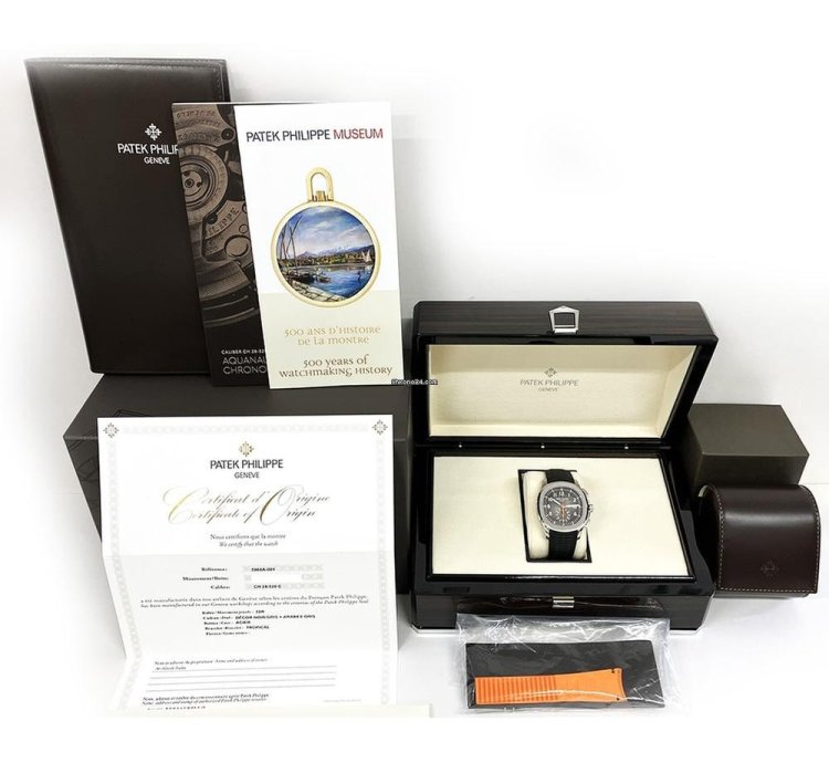 Patek Philippe Aquanaut 5968a-001 Aquanaut Chronograph 42 2mm Steel Case Mens Watch 2022
