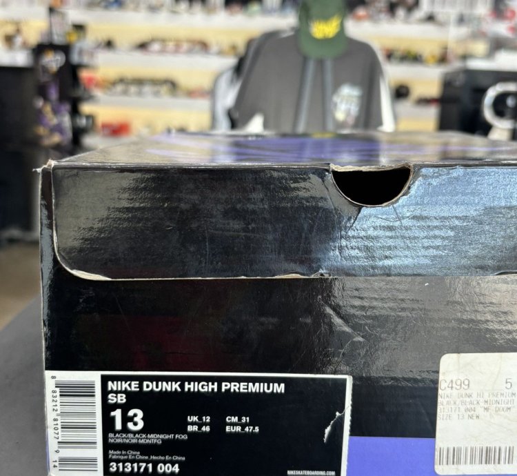 Nike Sb Dunk High Mf Doom Size 13 2007
