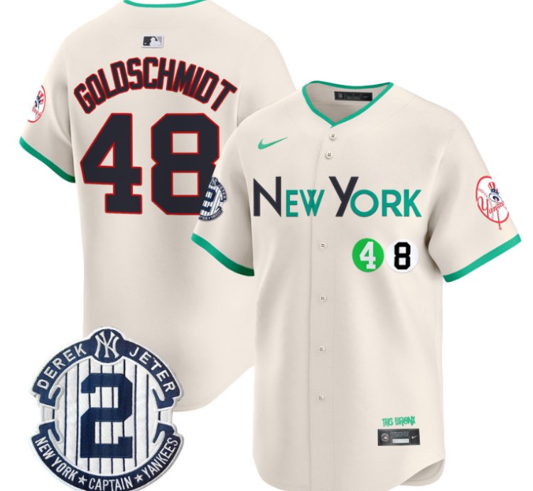 Paul Goldschmidt Jersey 48 New York Yankees City Connect Vapor Premier Limited Stitched Cream