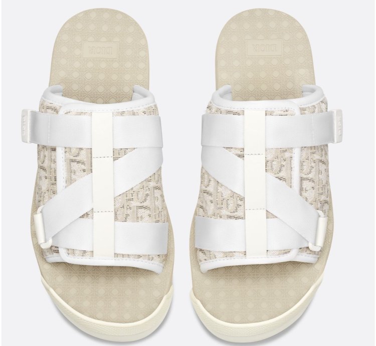 Dior Men Alpha Sandal Flat Slide Slip On 45 12