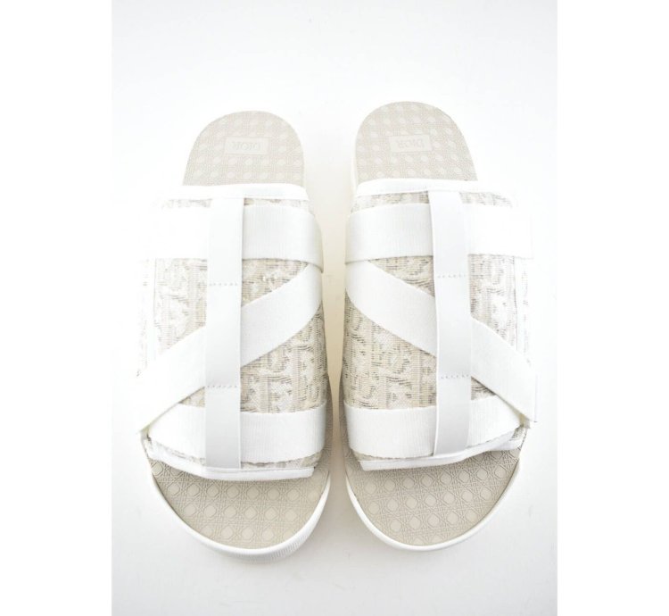 Dior Men Alpha Sandal Flat Slide Slip On 45 12