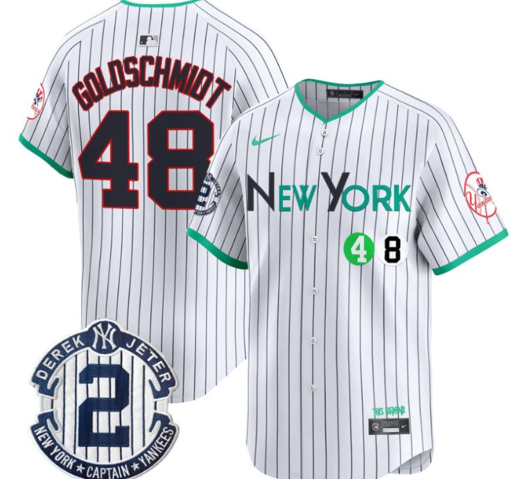 Paul Goldschmidt Jersey 48 New York Yankees City Connect Vapor Premier Limited Stitched Pinstripe