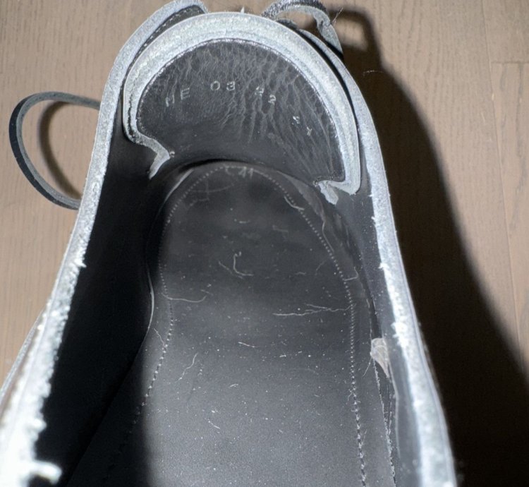 Dior Men Silver Leather Derby Shoes