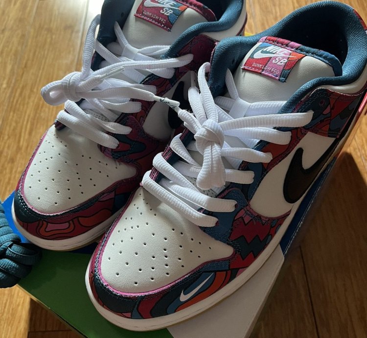 Us 9 5 Nike Sb Parra Abstract Dunk Low Pro Qs Horigome