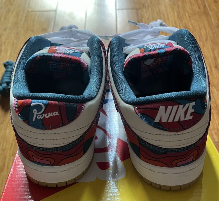Us 9 5 Nike Sb Parra Abstract Dunk Low Pro Qs Horigome
