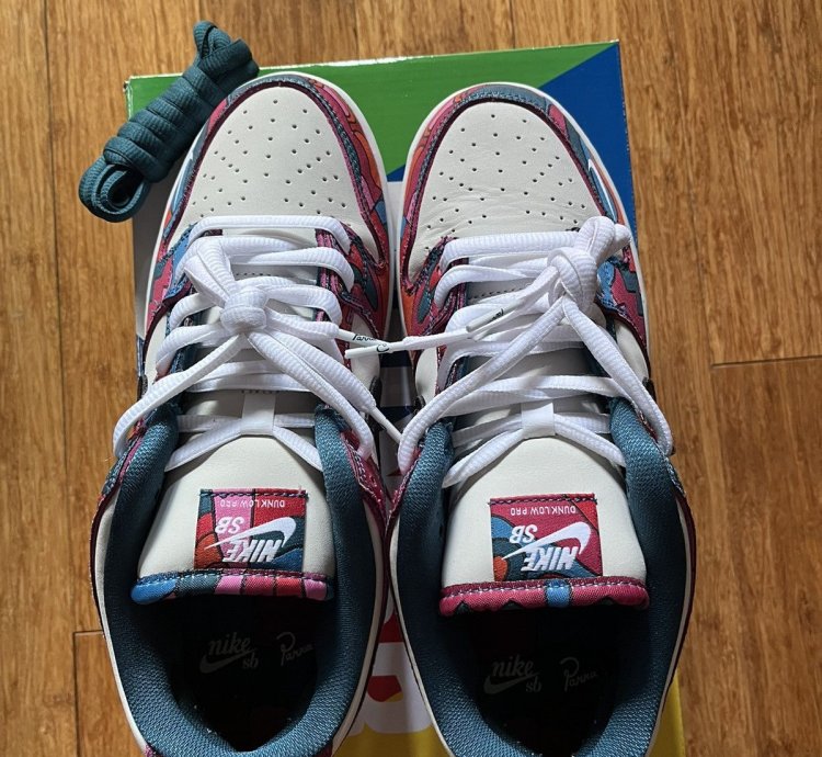 Us 9 5 Nike Sb Parra Abstract Dunk Low Pro Qs Horigome