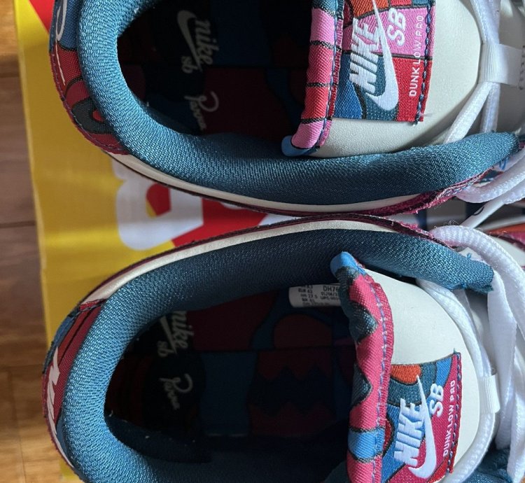 Us 9 5 Nike Sb Parra Abstract Dunk Low Pro Qs Horigome