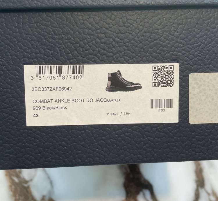 Dior Oblique Combat Boot Sneaker