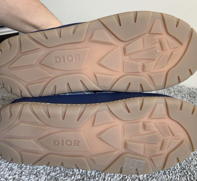 Dior Oblique Kasuri Snow Slip On Sneakers Sz 42