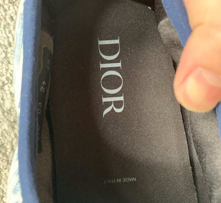 Dior Oblique Kasuri Snow Slip On Sneakers Sz 42