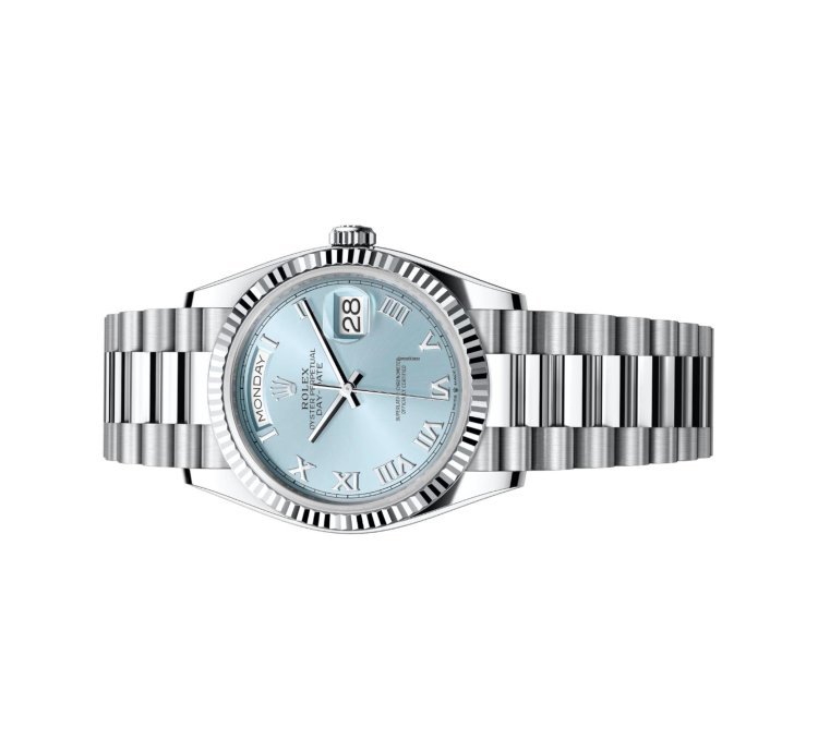 Rolex Day-date 36 128236 Ice Blue Dial Unworn Full Set