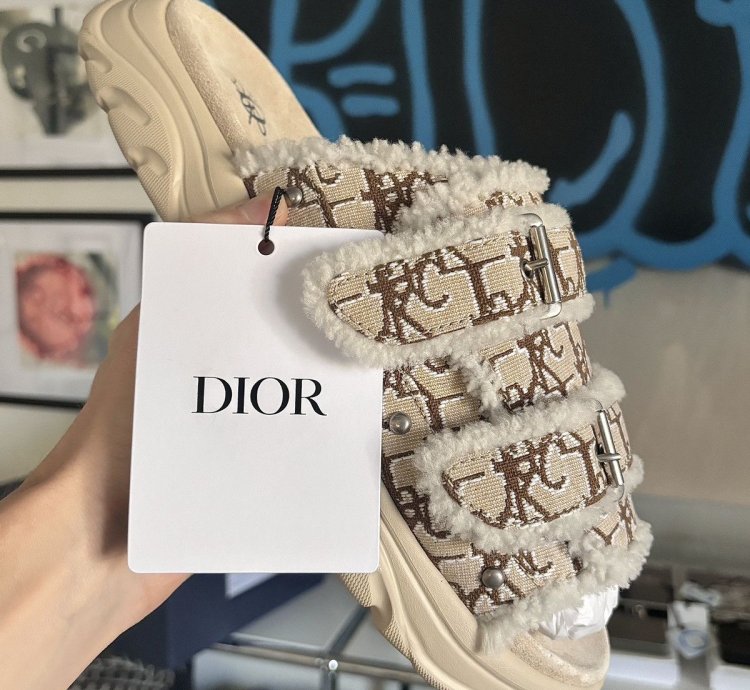 Dior Oblique Monogram Slides Sandal