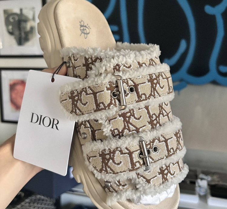Dior Oblique Monogram Slides Sandal