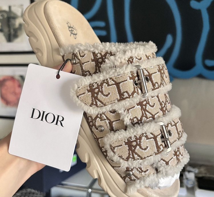 Dior Oblique Monogram Slides Sandal