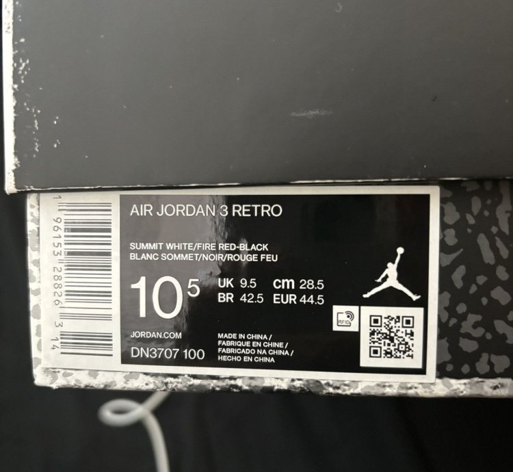 Worn Once Jordan 3 White Cement