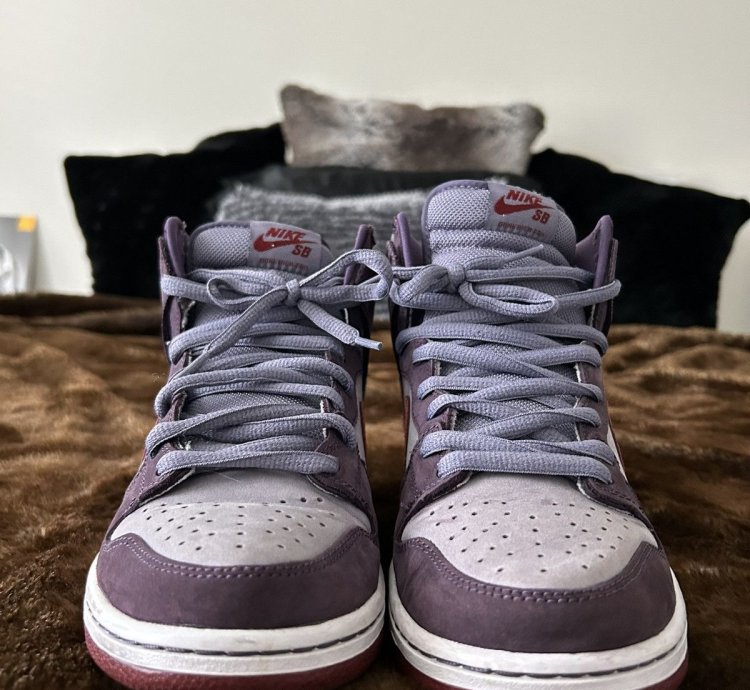 Nike Sb Dunk High Premium Plum Size 9 Vintage