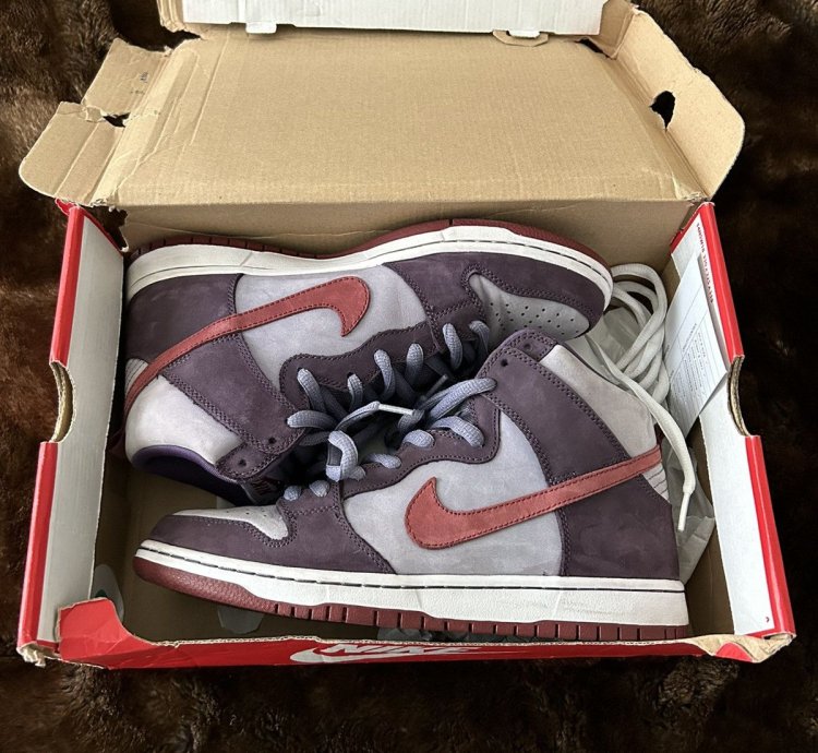 Nike Sb Dunk High Premium Plum Size 9 Vintage