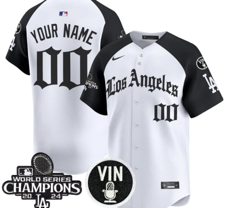 Custom Dodgers Jersey Name Number 2025 La Gothic Style Vapor Premier Limited Stitched Alternate