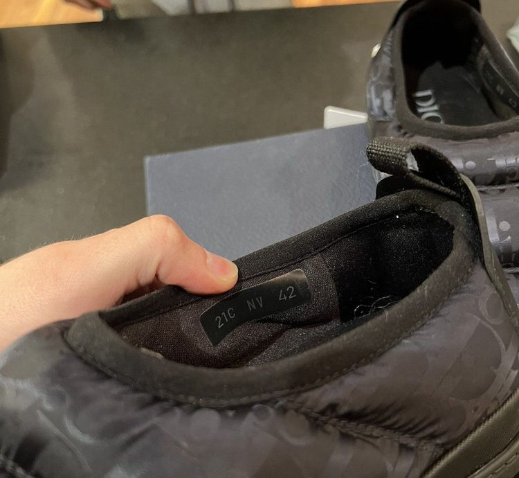 Dior Oblique Snow Slipper Black Optical Mule