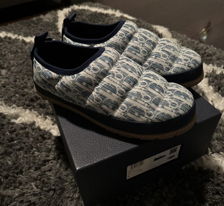 Dior Puffer Slipper Snow Slippers Size 10 Men