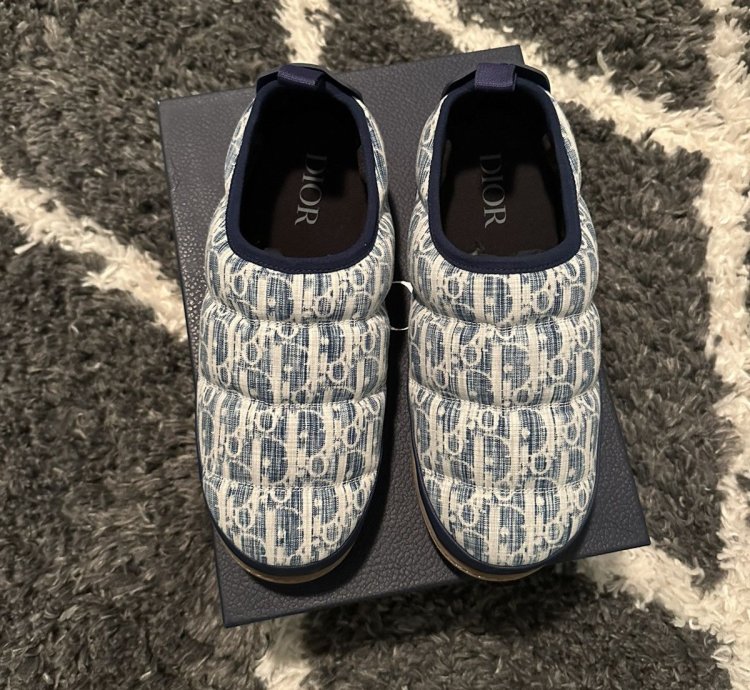 Dior Puffer Slipper Snow Slippers Size 10 Men