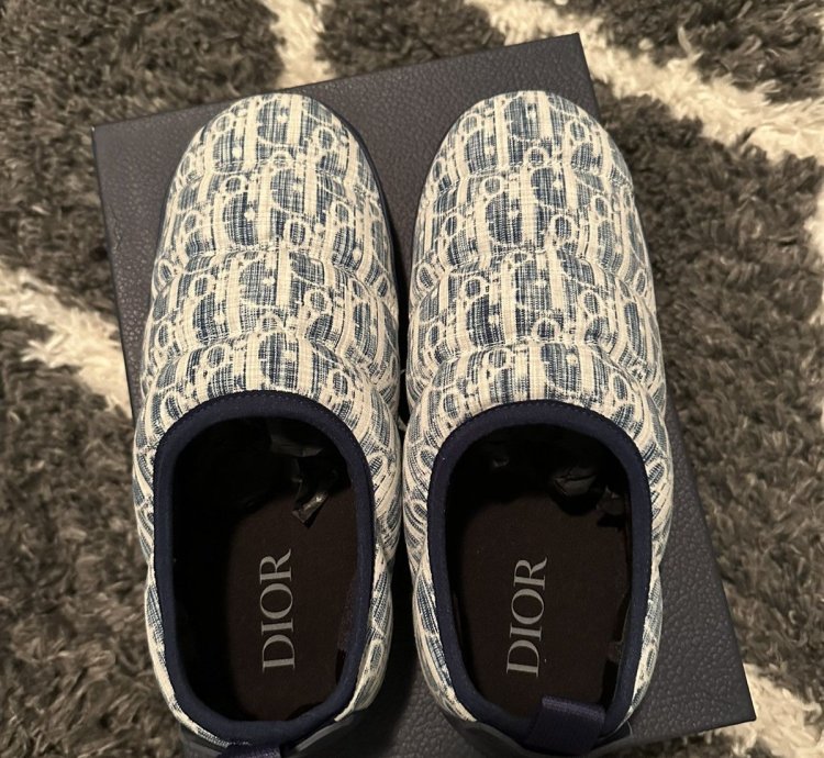 Dior Puffer Slipper Snow Slippers Size 10 Men