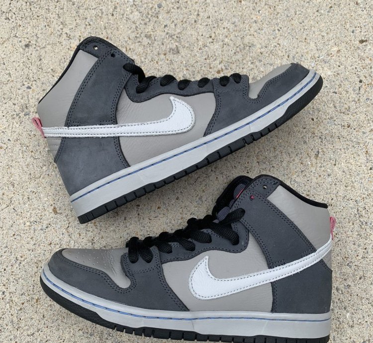 Nike Sb Dunk High Pro Medium Grey Pink