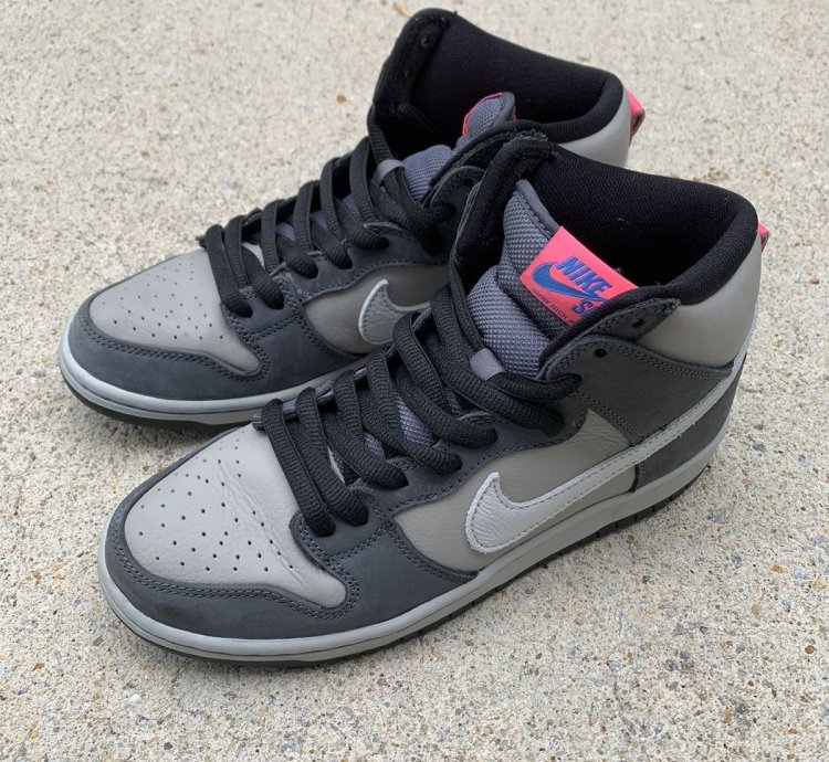 Nike Sb Dunk High Pro Medium Grey Pink