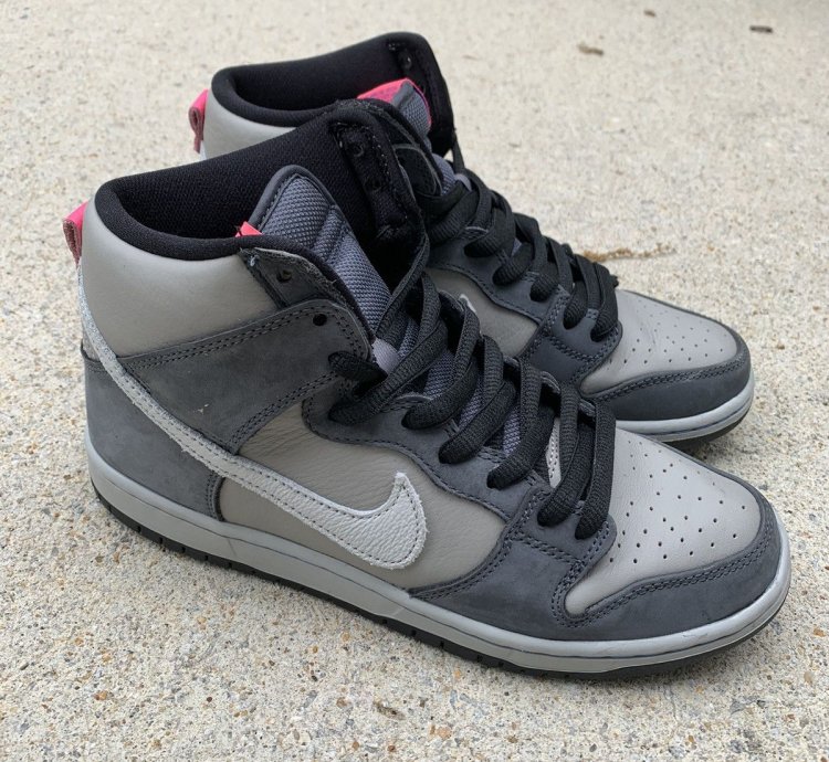 Nike Sb Dunk High Pro Medium Grey Pink