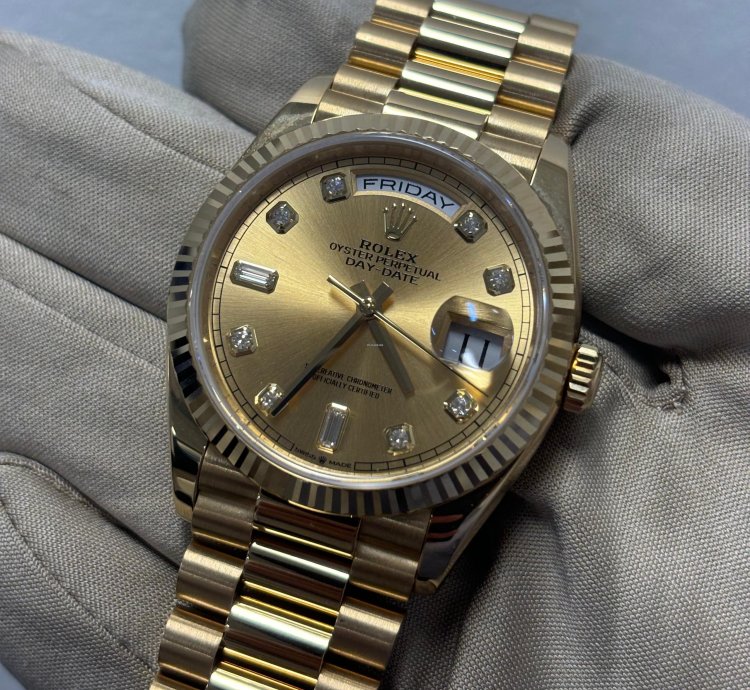 Rolex Day-date 36 128238 Champagne Diamond Dial Unworn 2024