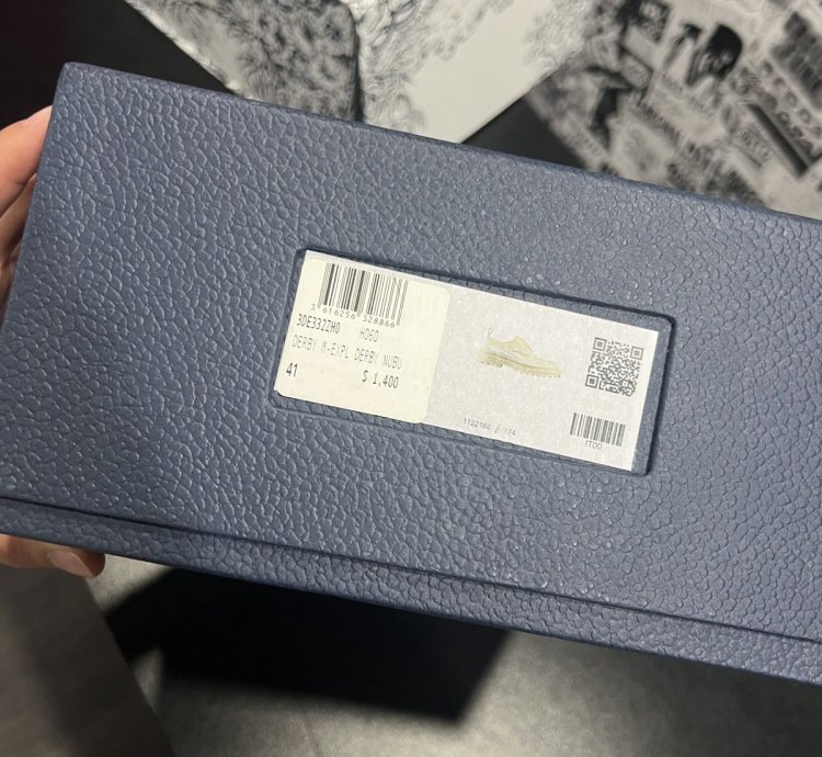 Dior Sacai Cream Derby Shoes