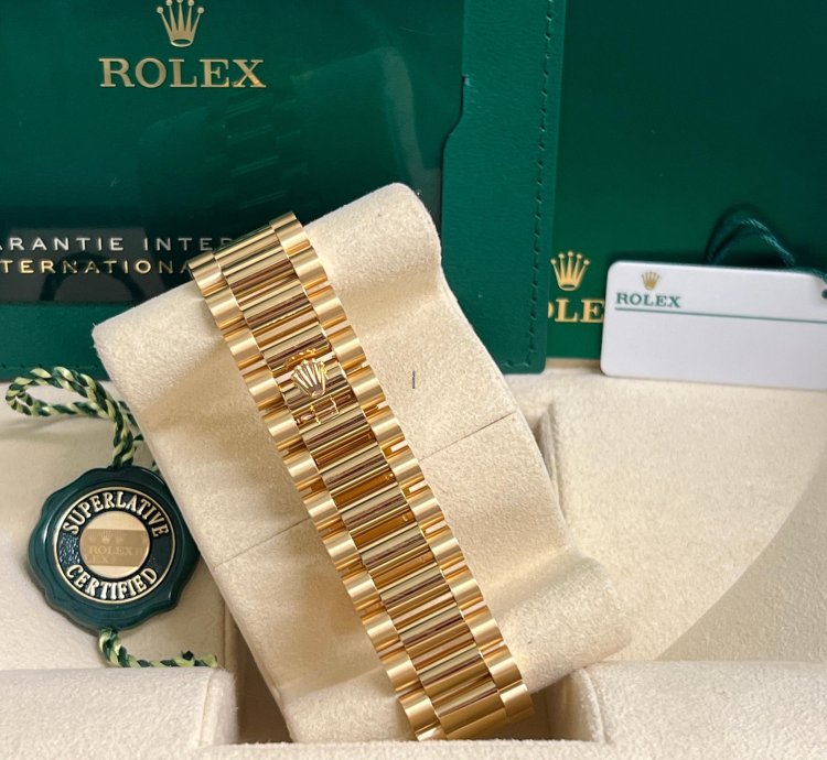 Rolex Day-date 36 128238 Day-date 36mm Yellow Gold Green Ombre Roman President - 2024