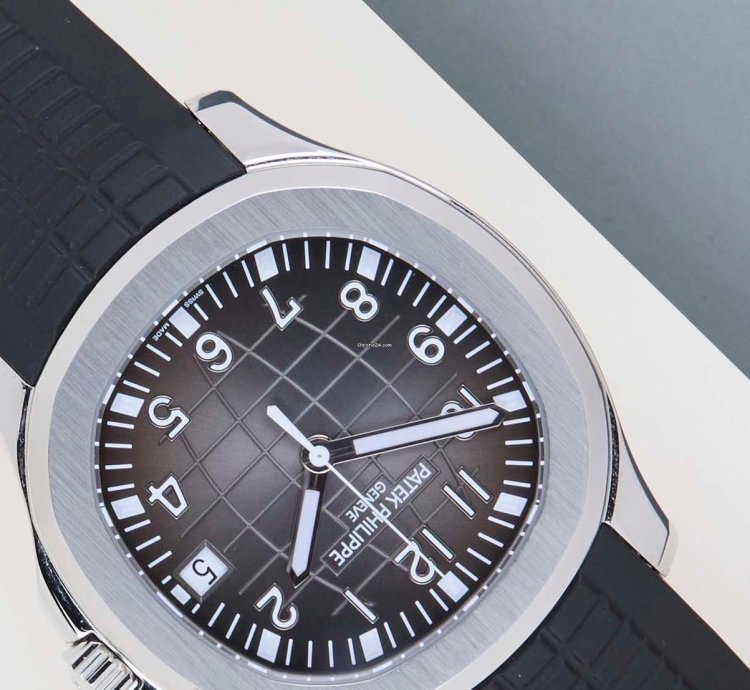 Patek Philippe Aquanaut Black Grey Dial - Steel Rubber Straps