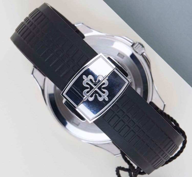 Patek Philippe Aquanaut Black Grey Dial - Steel Rubber Straps