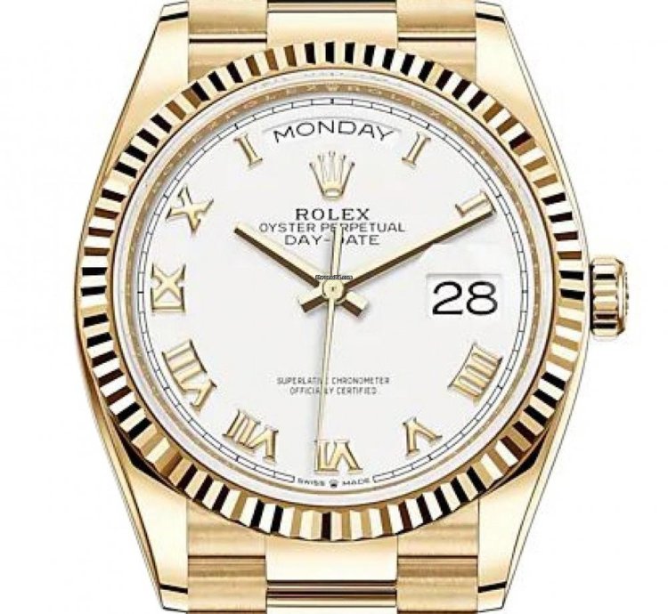 Rolex Day-date 36 128238 White Roman Dial Unworn 2023