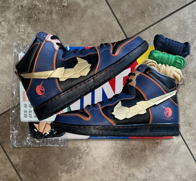 Nike Sb Dunk High Rx-0 Unicorn Gundam 02 Banshee Size 11 5