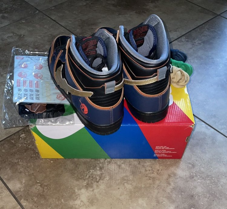 Nike Sb Dunk High Rx-0 Unicorn Gundam 02 Banshee Size 11 5