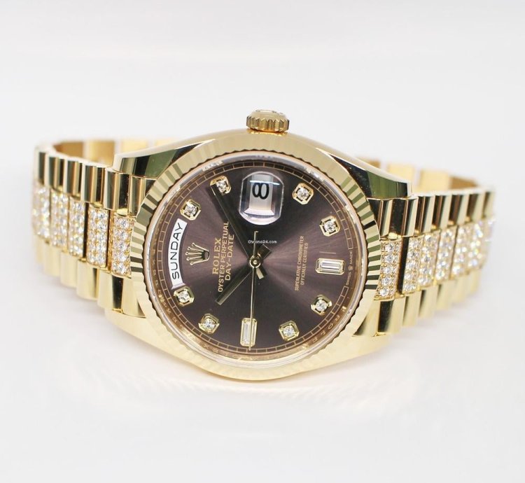 Rolex Day-date 36 128238a Automatic Yellow Gold Like New Unworn