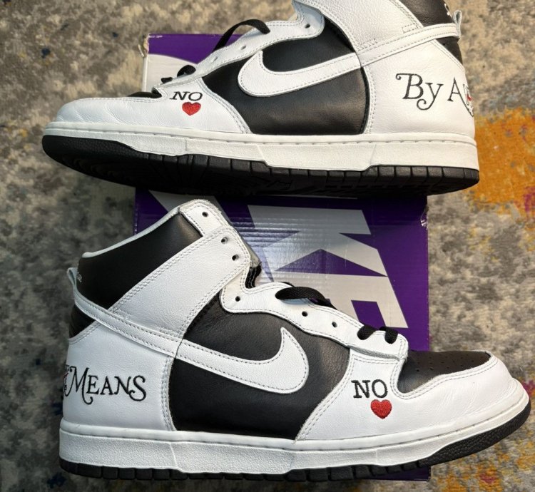Nike Sb Dunk High Supreme Stormtrooper Black Size 12