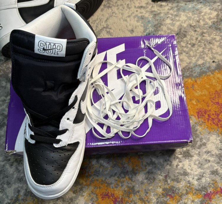 Nike Sb Dunk High Supreme Stormtrooper Black Size 12
