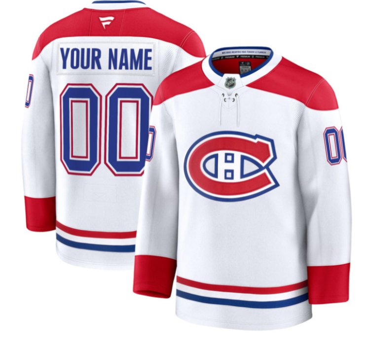 Custom Montreal Canadiens Jersey Name Number Timeless Premium Stitched 2025 Away