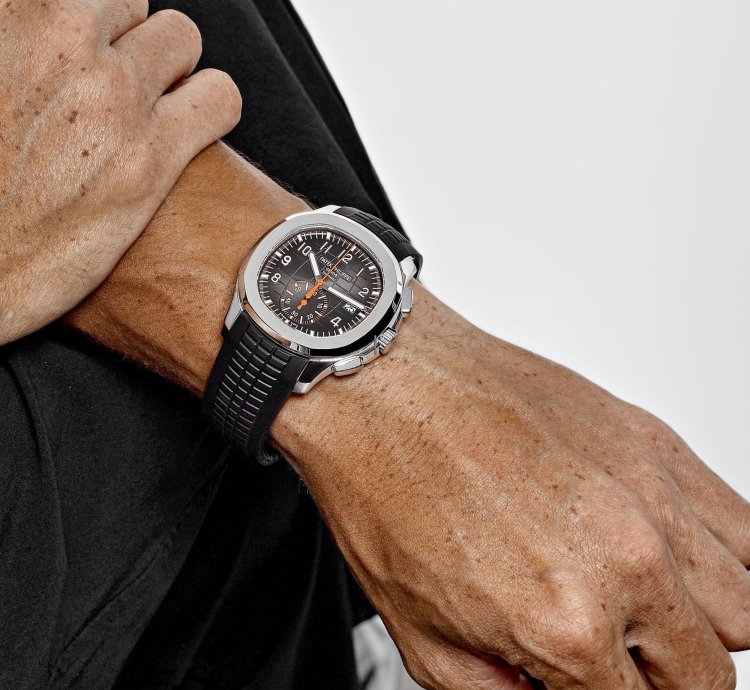 Patek Philippe Aquanaut Chronograph 5968a-001 Tiffany And Co Stainless Steel Black Dial 2023
