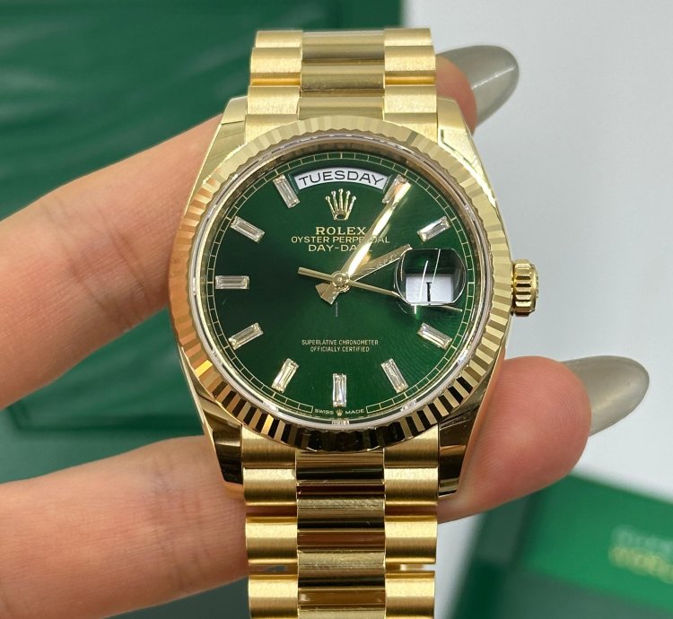Rolex Day-date 36 128238a Bright Green