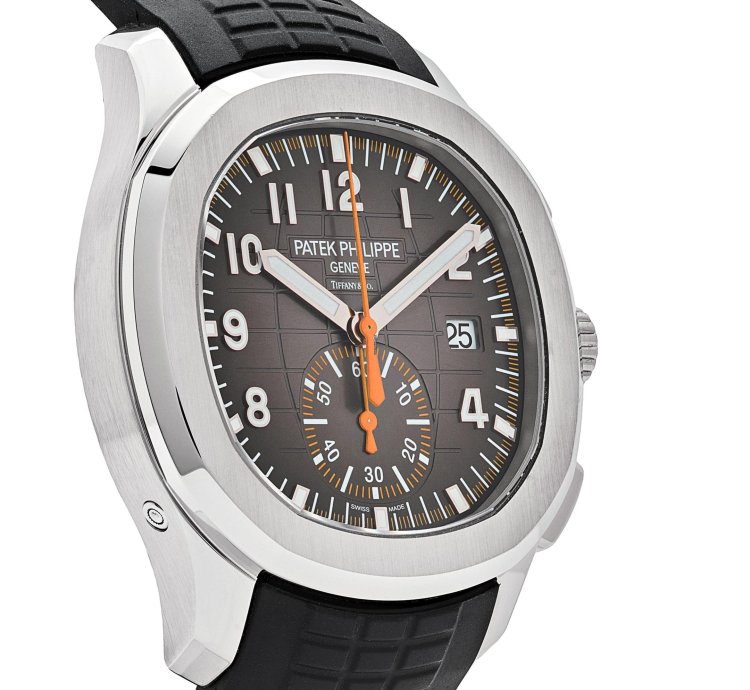 Patek Philippe Aquanaut Chronograph 5968a-001 Tiffany And Co Stainless Steel Black Dial 2023