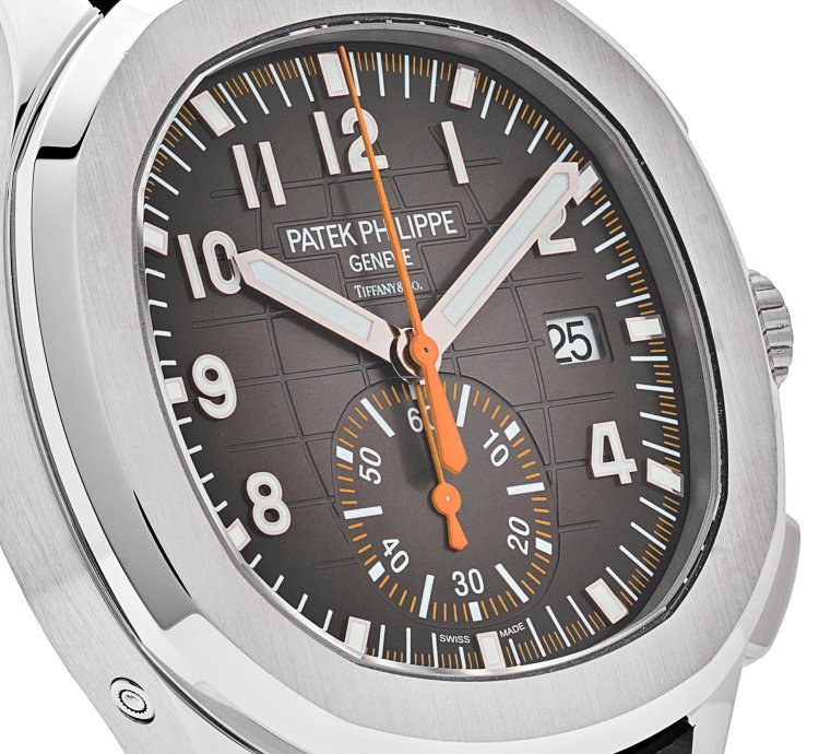 Patek Philippe Aquanaut Chronograph 5968a-001 Tiffany And Co Stainless Steel Black Dial 2023